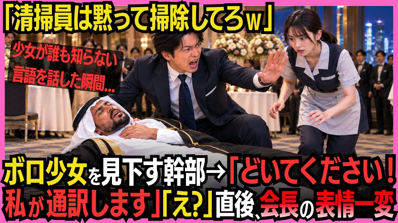「どいてください。私が通訳します」――新宿のホテルで悲鳴が上がったのは、数千億円の契約交渉を十分後に控えた瞬间でした。アラブ政府系ファンドの代表がアレルギーで倒れ、会場は混乱の渦に。専属通訳は交通事故で入院中、代わりの誰もアラビア語を理解できない。私はその日、清掃のアルバイトとして廊下で窓を拭いていただけの十八歳でした。なのに、気づけば警備員の隙間をすり抜け、室内へ。すると、十五年連れ添った...