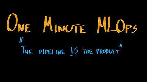 The Pipeline is The Product - 1-Minute MLOps