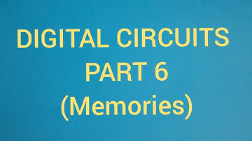 DIGITAL CIRCUITS PART 6 #trb #DIGITALCIRCUITS #ECETutor #semiconductingmemories