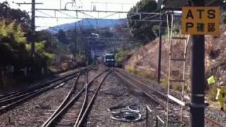 東海道線 高速A 5052列車 EF210-128牽引貨物・K01編成＋S15編成発車