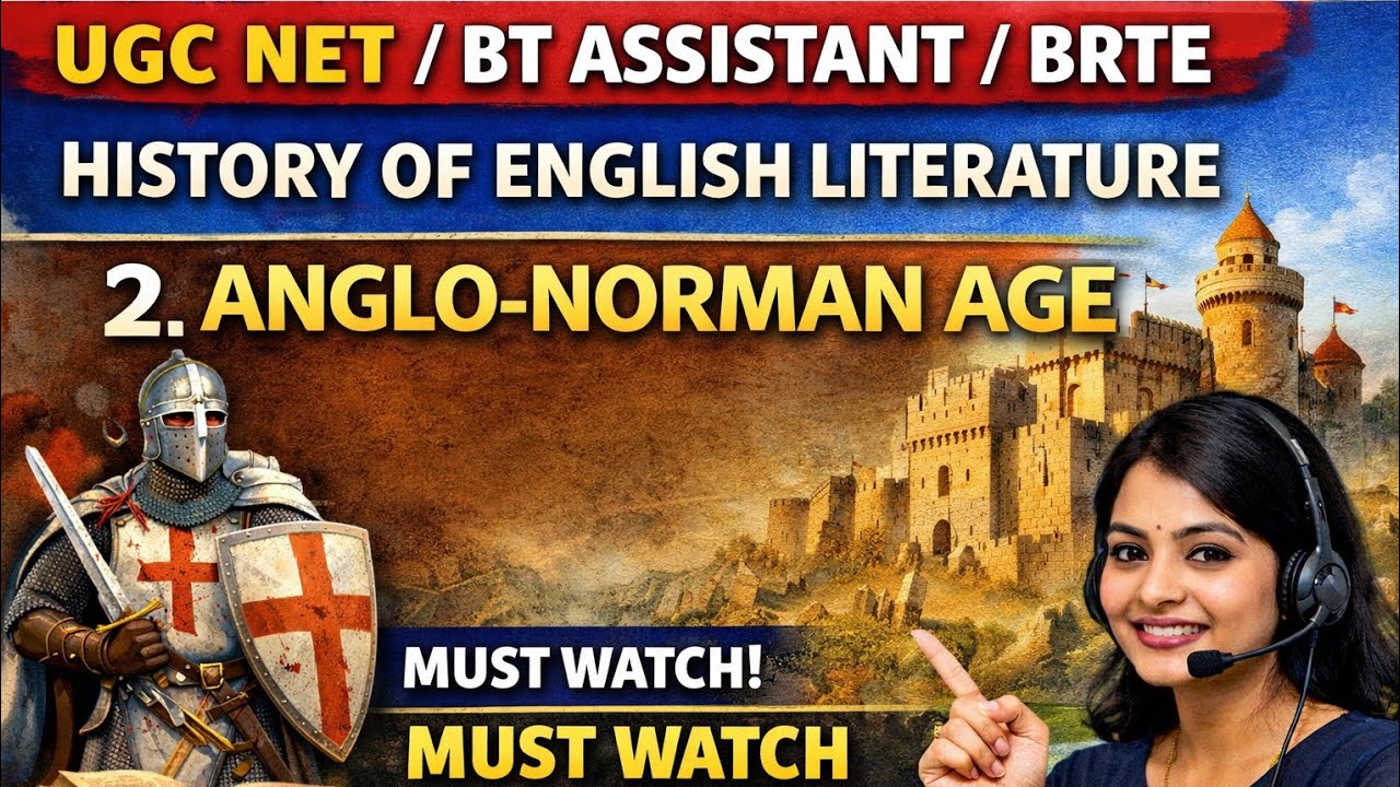 UGCNET AND UG TRB | HISTORY OF ENGLISH LITERATURE|ANGLO NORMAN AGE #english #trbexam #preparation 