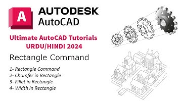 Rectangle Command in AutoCAD | Ultimate AutoCAD Tutorials URDU/HINDI 2024
