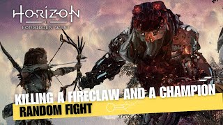 Horizon Forbidden West | Very Hard | Random Fight | Killing a Fireclaw and a Champion