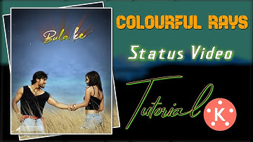 How to Make Colorful Rays Text Animation Status video | alight motion status video kaise banaye