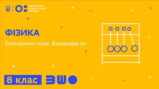 картинка: 8 клас. Фізика. Електричне поле. Взаємодія тіл