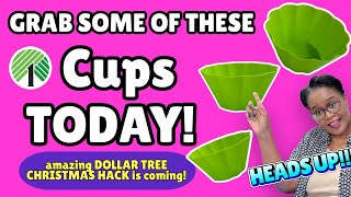 BE ON THE LOOKOUT! Dollar Tree Heads Up!  CHRISTMAS HACK IS COMING!! Any Cup Will Do!!