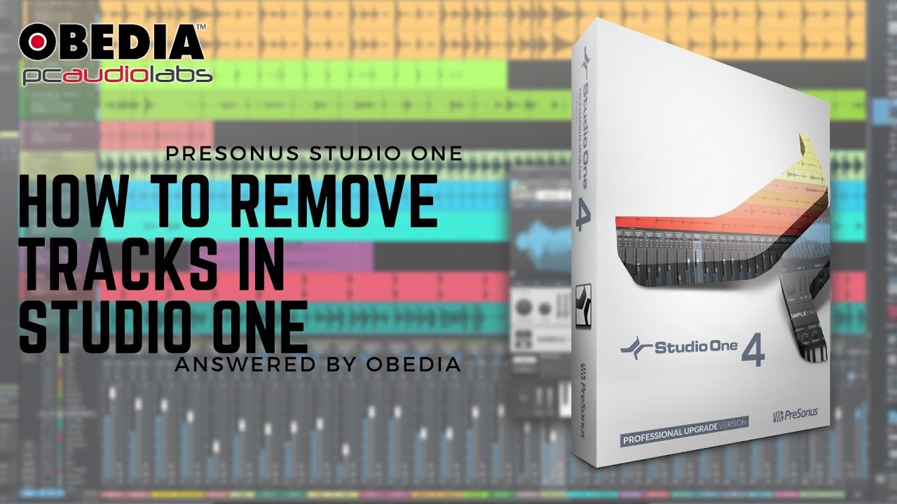 Getting Started With Studio One How To Remove Tracks In Studio One getting-started-with-studio-one-how-to-remove-tracks-in-studio-one