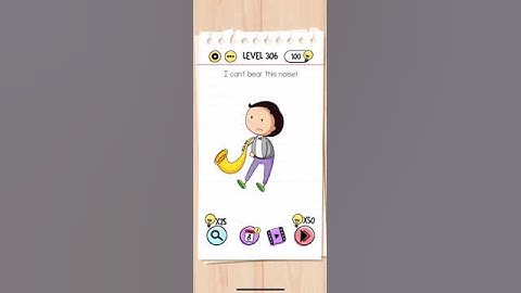 Brain Test Level 306 I can’t bear this noise