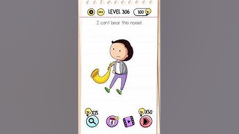 Brain Test Level 306 I can’t bear this noise