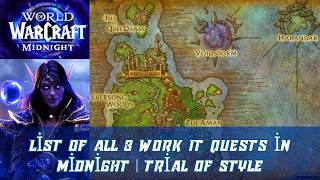 List of All 8 Work It Wow Quests in Midnight | Trial of Style