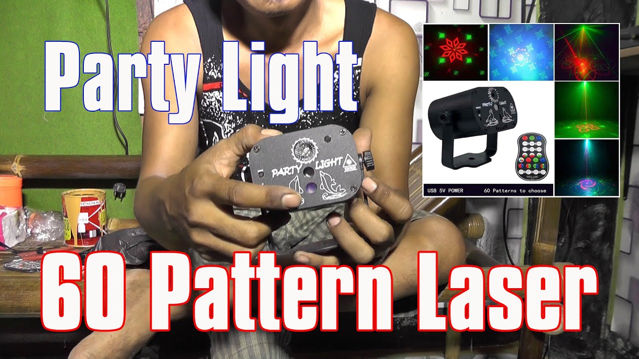 Lampu Disco - 60 Pattern Mini Led Laser - Real Capture