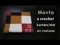 MANTA A CUADROS SIN COSTURAS | CROCHET TUNECINO | CHIC DIY