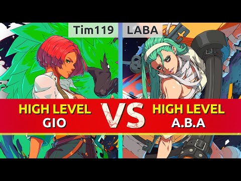 GGST ▰ Tim119 (Giovanna) vs LABA (A.B.A). High Level Gameplay