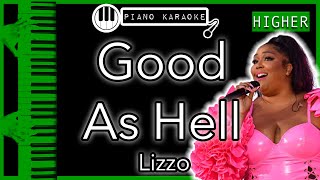 Good As Hell Higher 3 - Lizzo - Piano Karaoke Instrumental