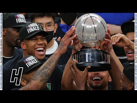 Milwaukee Bucks Eastern Conference Finals Trophy Presentation | 2021 NBA Playoffs