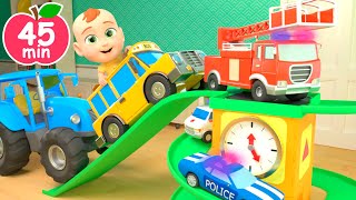 Hickory Dickory Dock Vehicles Song | Newborn Baby Songs & Nursery Rhymes