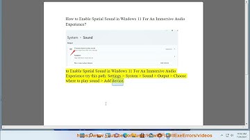 Enable Spatial Sound in Windows 11 For An Immersive Audio Experience