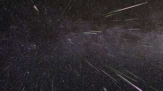 Six Hour Time Lapse Showing Perseid Radiant Point