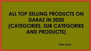 Daraz top selling products in 2020 | best selling products on daraz | Daraz Insights
