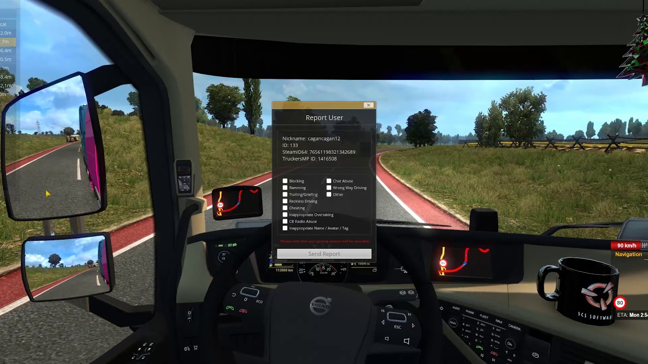 ETS2 Europe 2 cagancagan12 1416508 Reckless Driving 201905051603MST ...