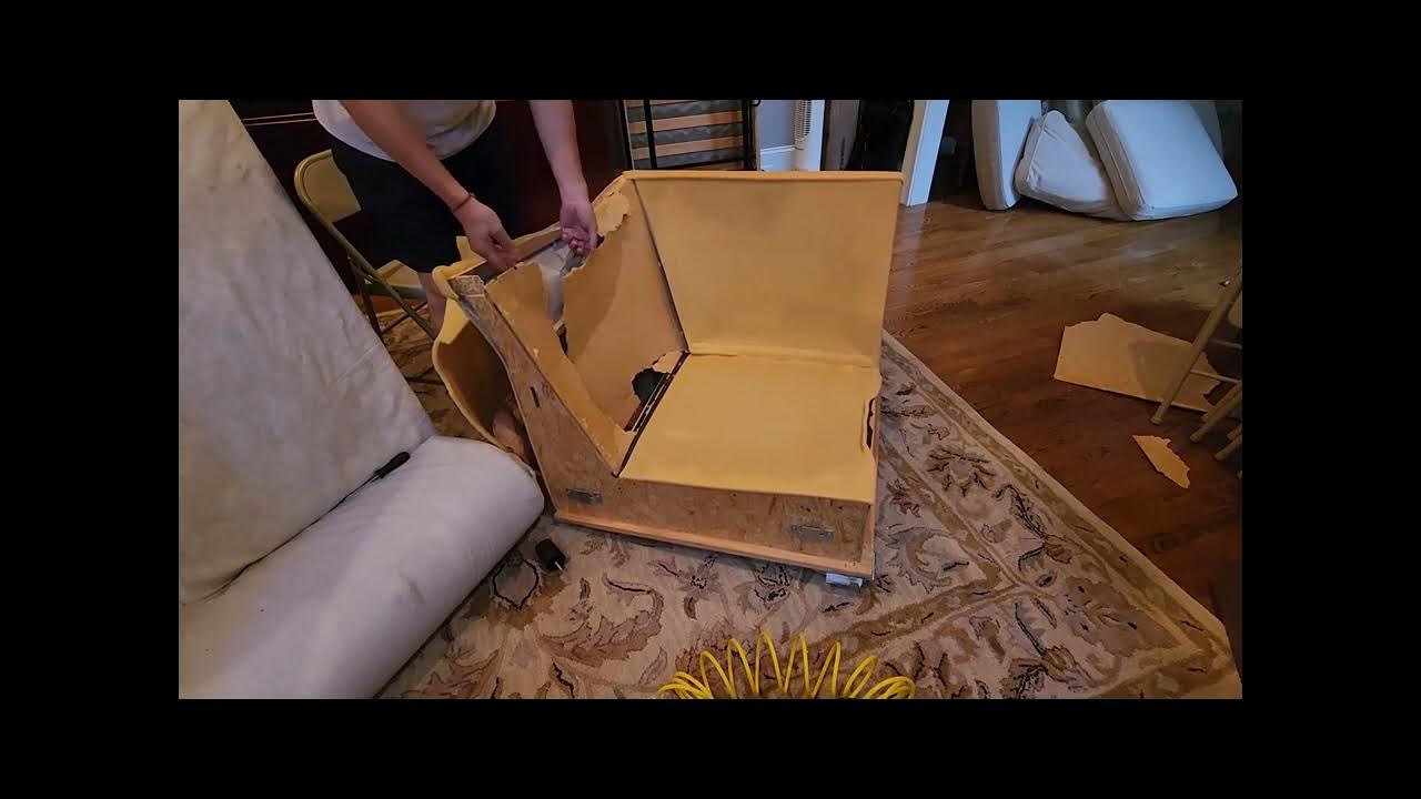 Ikea Sectional Sofa EKTORP Back and Arm Repair YouTube