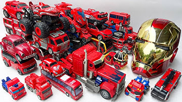 Various Red Transformers Hello Carbot Tobot Superhero Adventure - Stopmotion Mini Robot Rescue Movie