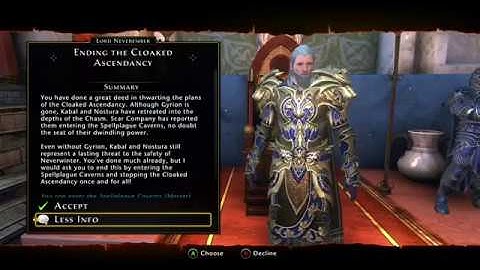 #Neverwinter - Level 70 Dark Elf Rogue / A Final End To The Ascendancy Part 1 (Xbox One)