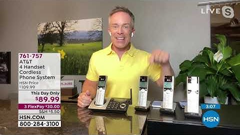 AT T 4 Handset Cordless Phone System with Call Blocking