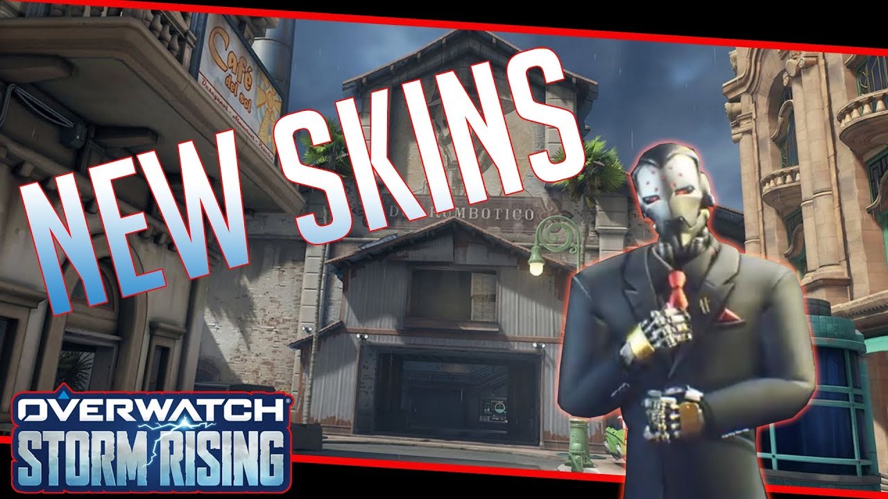 Overwatch Storm Rising Event - All Skins,Victory Poses,Highlight Intros