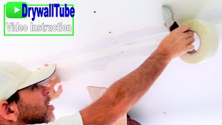 How to Actually Repair Drywall Tape Joints on a Ceiling