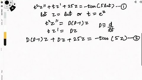 #METHOD OF VARIATION OF PARAMETER (How to solve non-homogeneous Cauchy Euler equation)