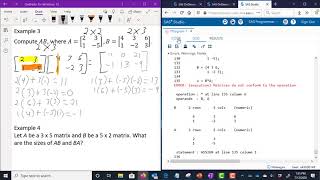 Matrix Operations Examples Video