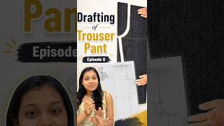 Pant Drafting explained in easy way #shorts #patternmaking #drafting #sewing #easytutorial