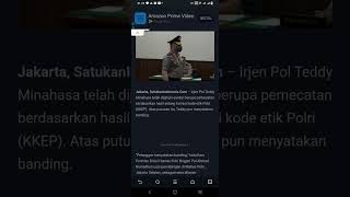 Dipecat Secara Tidak Hormat Dari Polri, Irjen Teddy Minahasa Ajukan Banding #shorts