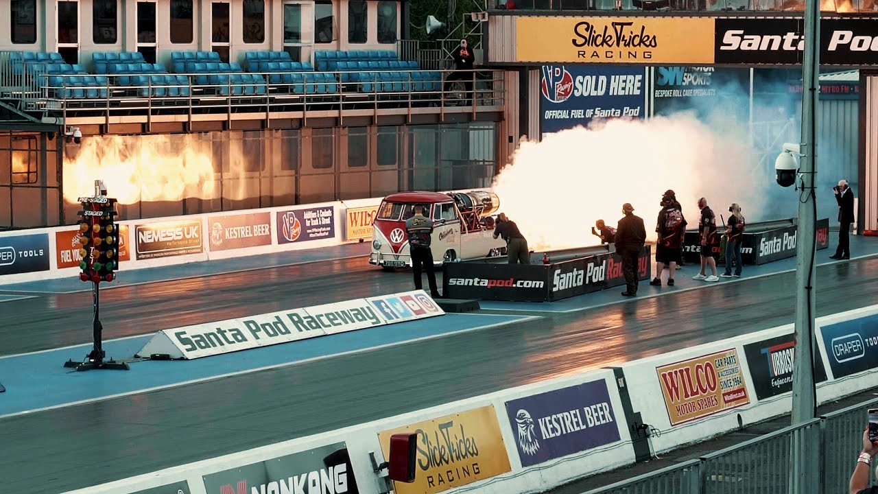 Bug Jam 2025 - Oklahoma Willy 'Jet Bus' @ Santa Pod Raceway