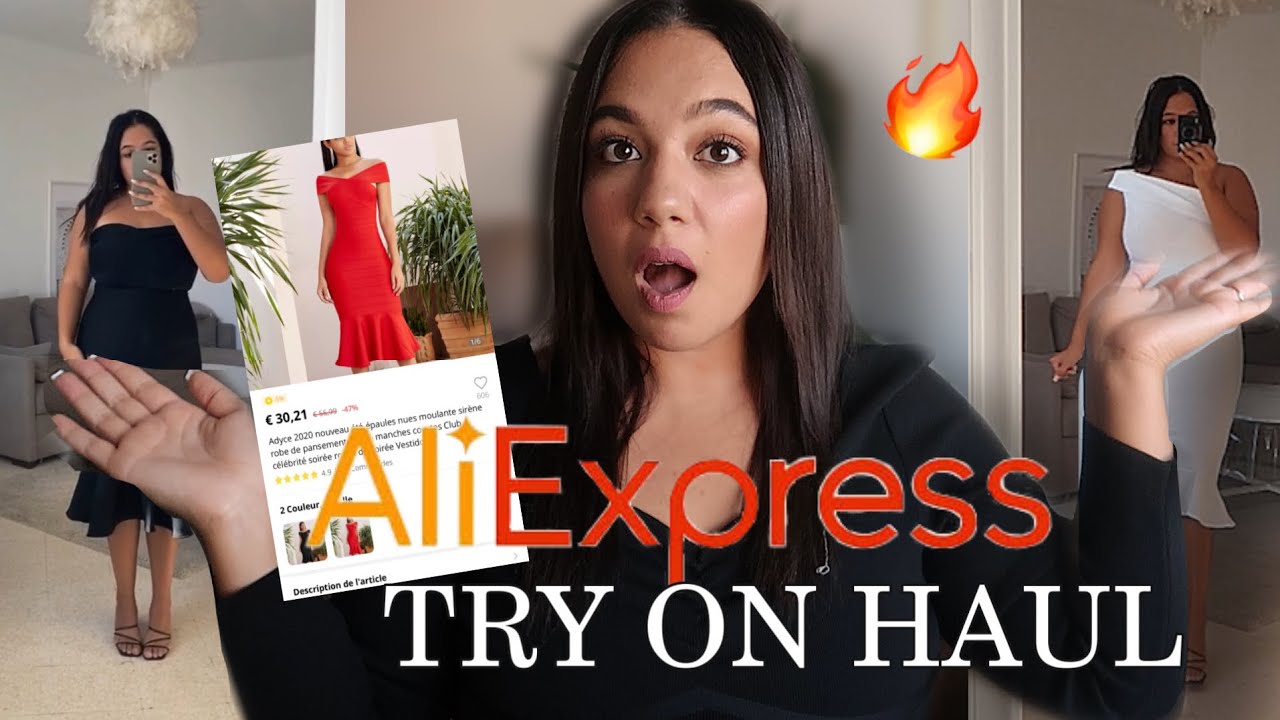 TRY ON HAUL ALIEXPRESS ROBES DUPE HOUSE OF CB +  TUTO COMMENT CHERCHER SUR LE SITE