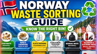 Norway Waste Sorting Guide 🇳🇴 | Learn the Correct Waste Bin Classification | Recycling Made Easy