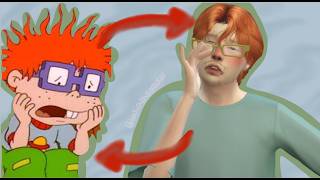 making a sim inspired by chucky in the sims4 💜🧡//sims4// //rugrats// //cc// ⋆ ♡