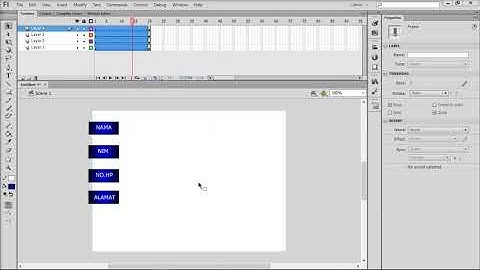 Tutorial Membuat Animasi Menu di Adobe Flash CS6