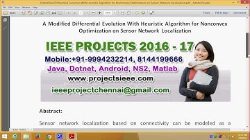 A Modified Differential Evolution With Heuristic Algorithm for Nonconvex Optimization on Sensor Netw