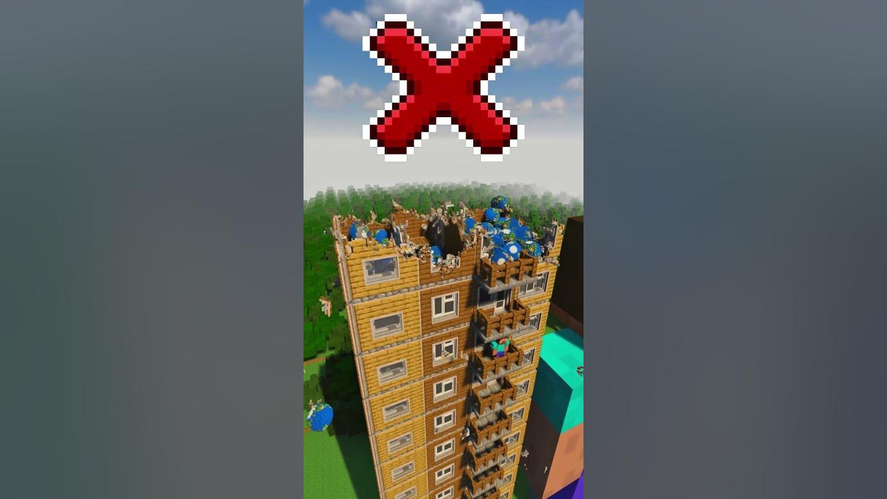 2000 Earths to destroy a HUGE minecraft building #minecraft #teardown 2000 Earths to destroy a HUGE minecraft building #minecraft #teardown