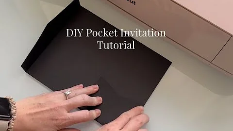 How to DIY Pocket Fold Invitations with your Cricut!