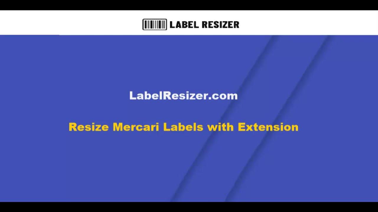 Resize Mercari Shipping Labels with Label Resizer Extension YouTube