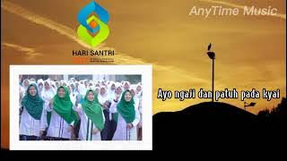 Risa, Zulfa & Nur Aini (Cover) - Mars Hari Santri (Official Music Video AnyTime Music)