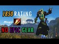 I got 1850 Rating in GREENS (Zero Epic Gear) // TBC Mage 2v2 PvP (+ Live Coaching)