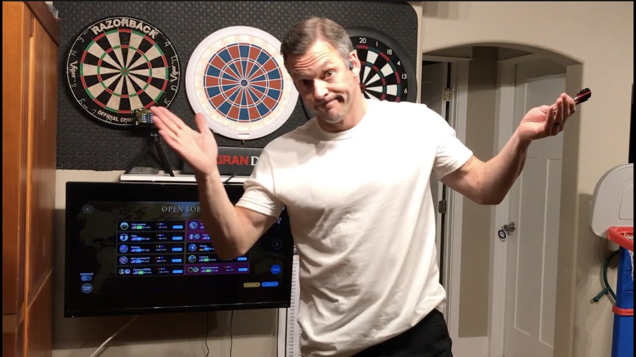 Cricket Darts vs "Axel" on GranBoard132 on Ironman Darts YouTube
