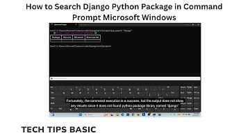 How to Search Django Python Package in Command Prompt Microsoft Windows #tips #python #django