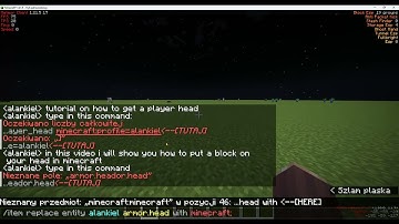 Use this command to put a block on your head.