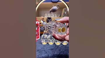 Bộ ly rượu pha lê Đế Vương - Phối Vàng 24K - VẠN NGƯỜI MÊ