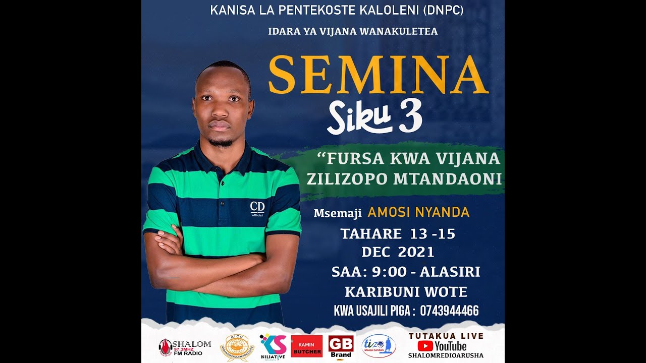 🔴#LIVE: AMOSI NYANDA ( MSEMAJI)  SEMINA YA VIJANA ( DAY 1)FURSA KWA VIJANA ZILIZOPO MTANDAONI